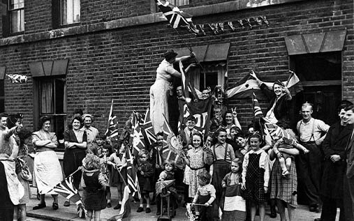 Picture of VE Celebrations in a London East end street