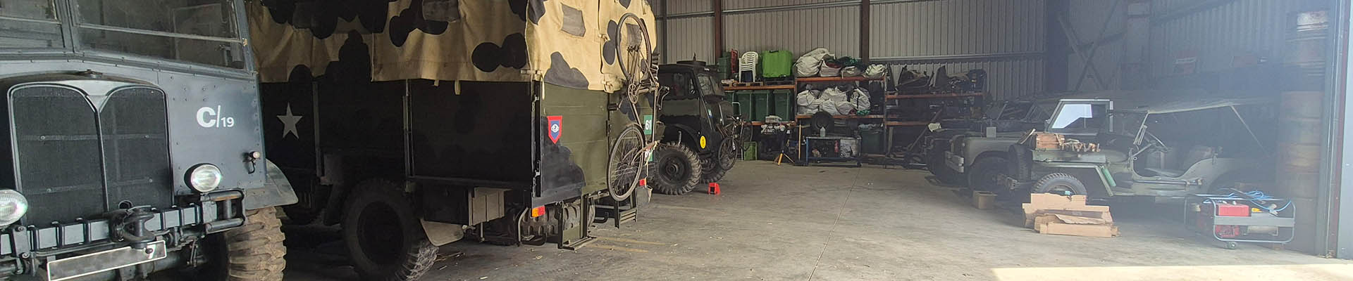 A panoramic picture of the Barn facility