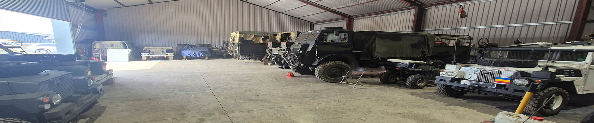 A panoramic picture of the Barn facility